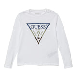 Guess Shirt Tinta Uinita con Stampa Bianco per Bambino L5YI06K8HM4X BIANCO GUESS 