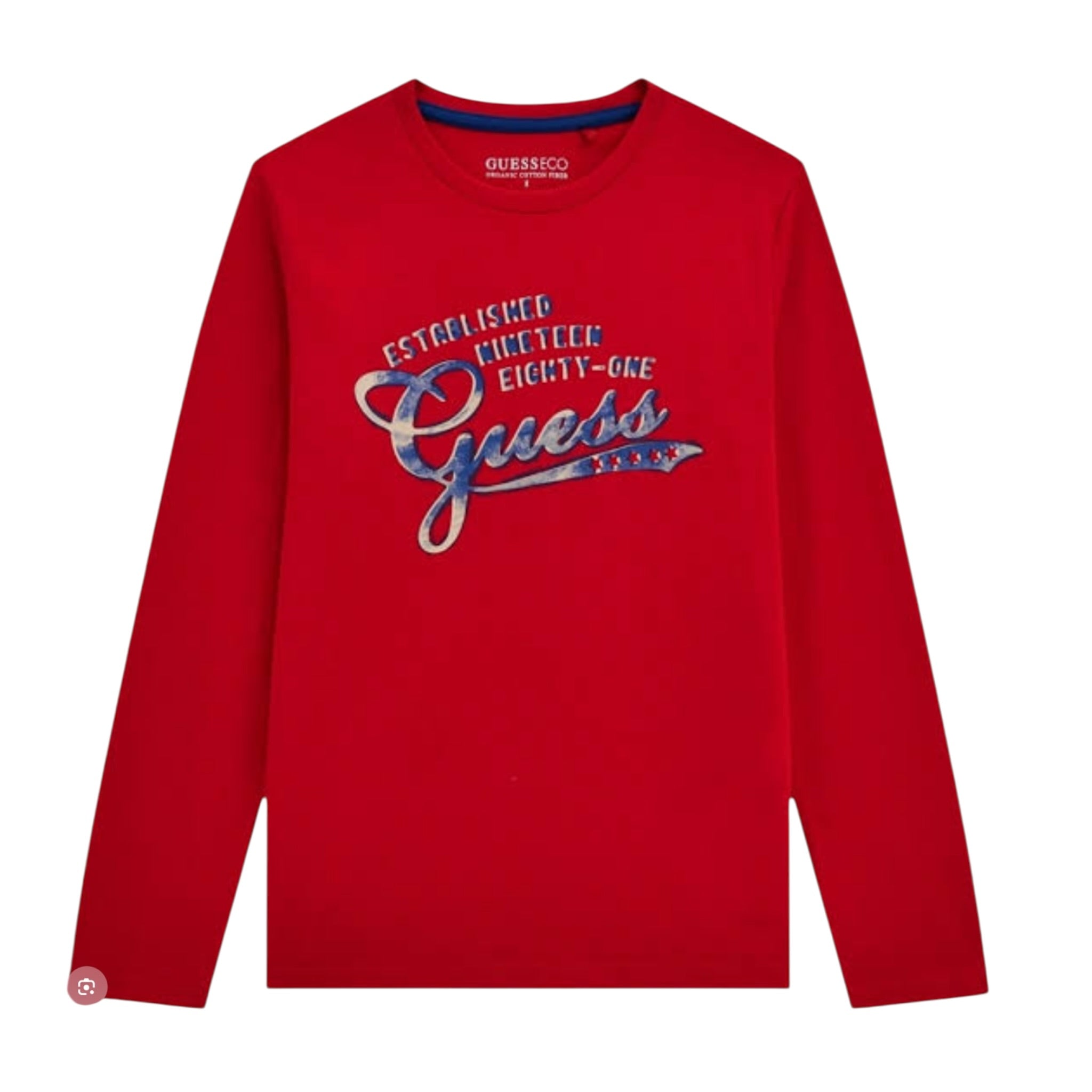 Guess Shirt tinta unita con Stampa Rosso per Bambino L5YI14K8HM4 ROSSO GUESS 