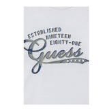Guess Shirt tinta unita con Stampa Bianco per Bambino L5YI14K8HM4X BIANCO GUESS 
