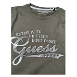 Guess Shirt tinta unita con Stampa Verde per Bambino L5YI14K8HM4X VERDE GUESS 