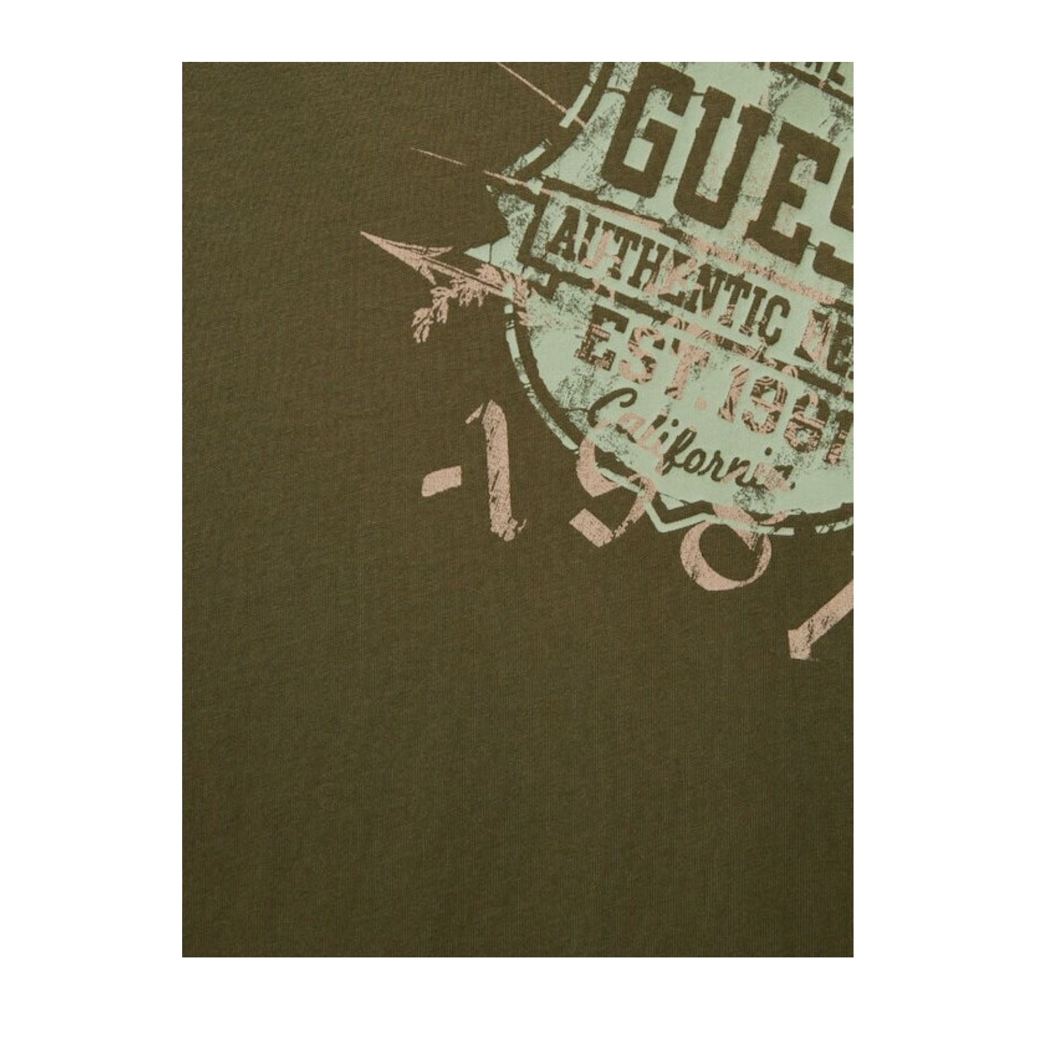 Guess Shirt Girocollo tinta unita con Stampa Verde per Bambino L5YI16K8HM4XX VERDE GUESS 