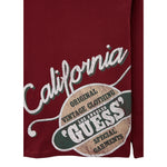 Guess Shirt tinta unita Girocollo con Stampa Bordeaux per Bambino L5YI26K8HM4X BORDEAUX GUESS 