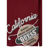 Guess Shirt tinta unita Girocollo con Stampa Bordeaux per Bambino L5YI26K8HM4X BORDEAUX GUESS 