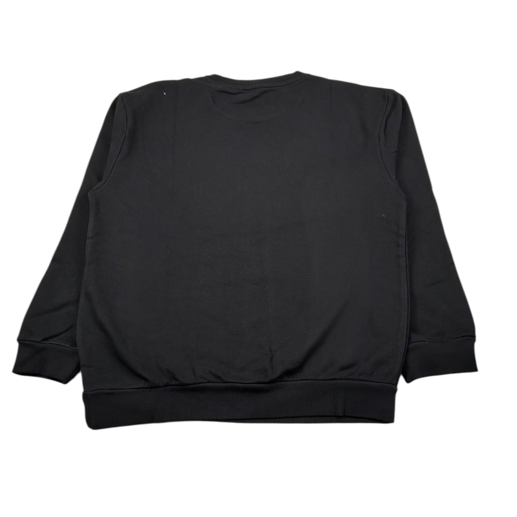 Guess Felpa Chiusa Girocollo tinta unita con Logo Nero per Bambino L5YQ22KAV34 NERO GUESS 