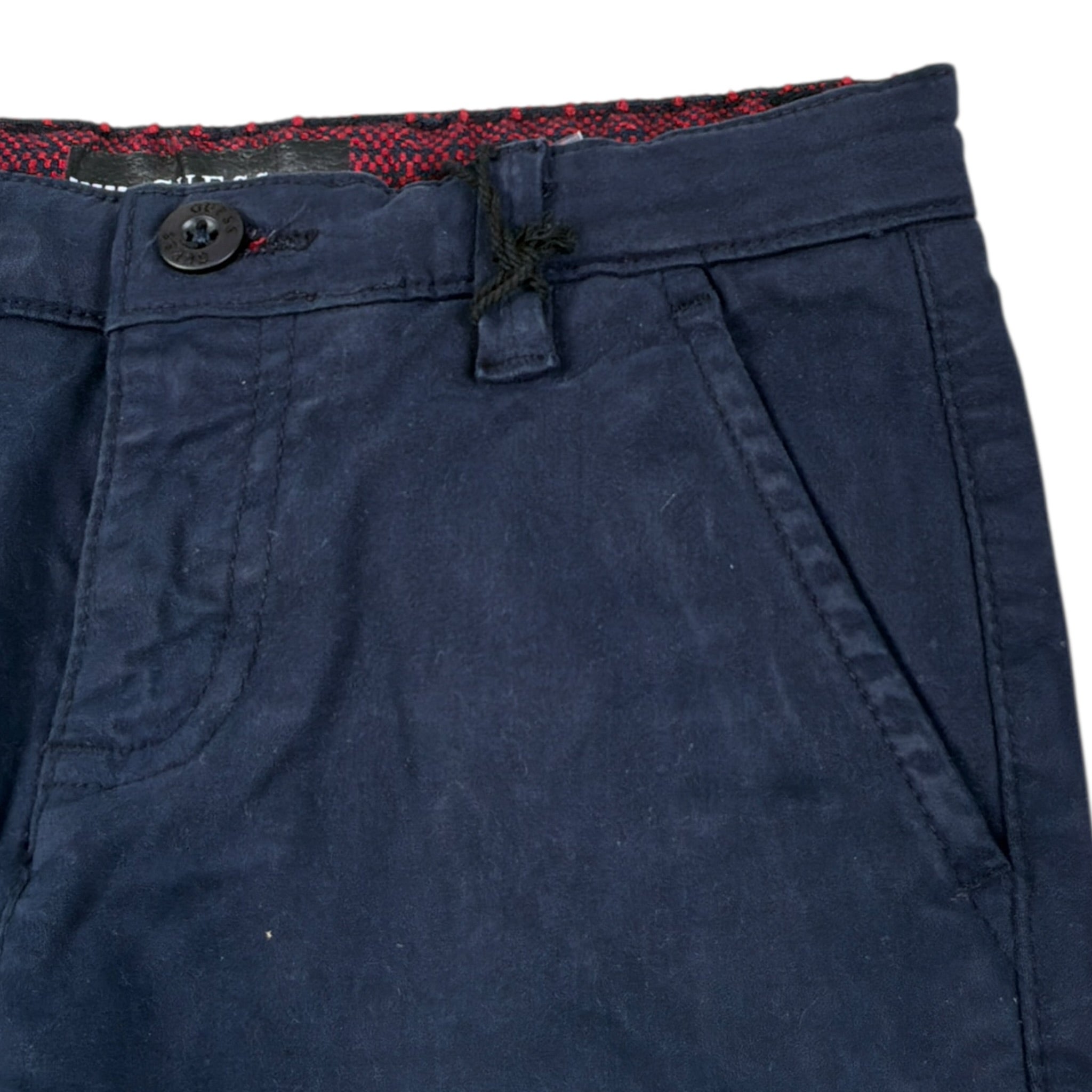 Guess Pantalone tinta unita con Tasche Americane Blu per Bambino N3BB00WFPMA BLU GUESS 
