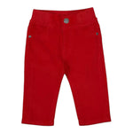 Guess Pantalone tinta unita con Elastico In Vita Rosso per Bambino N3BB04WFPPA ROSSO GUESS 