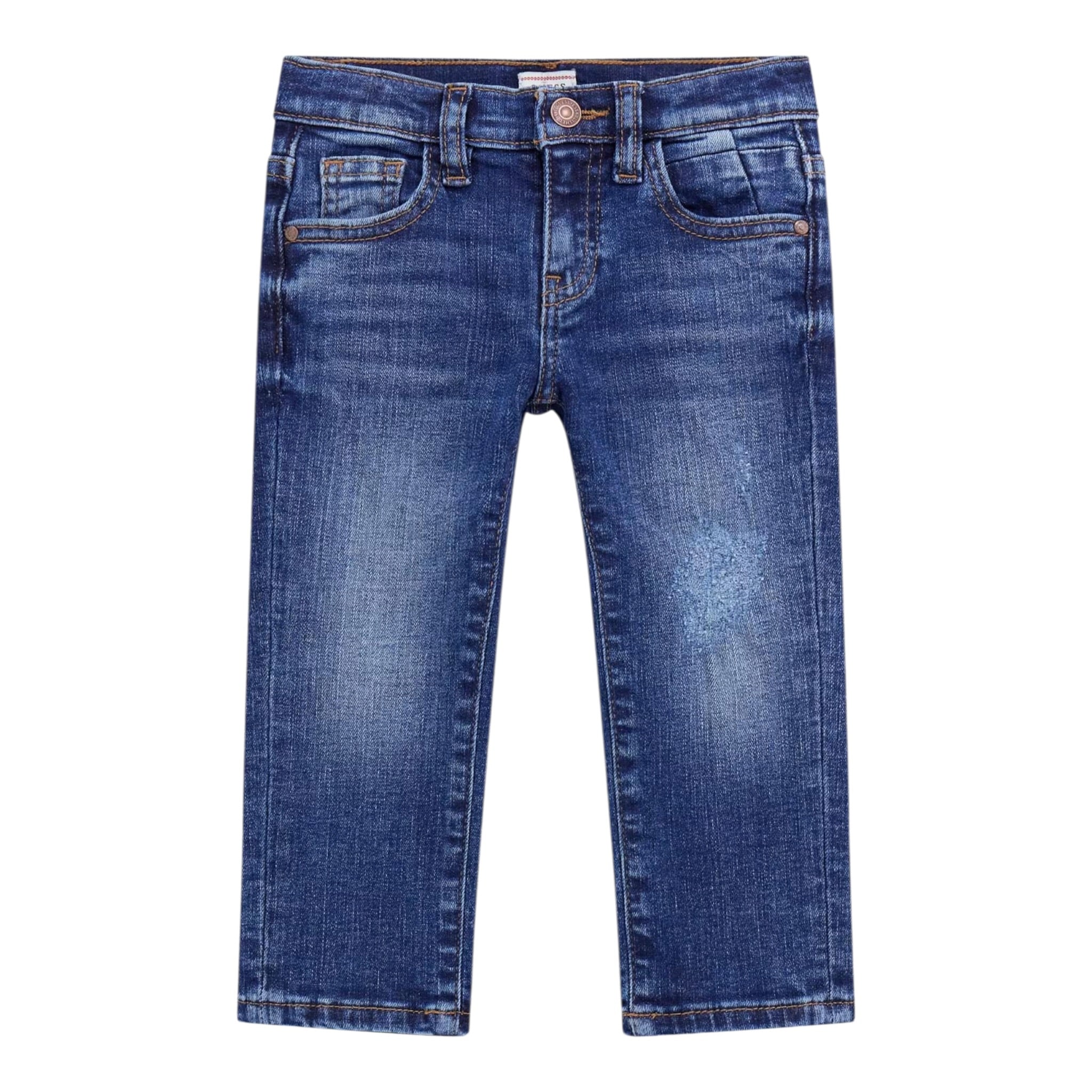 Guess Jeans tinta unita con Girovita Regolabile Blu per Neonato N5BA02D46T0 BLU GUESS 