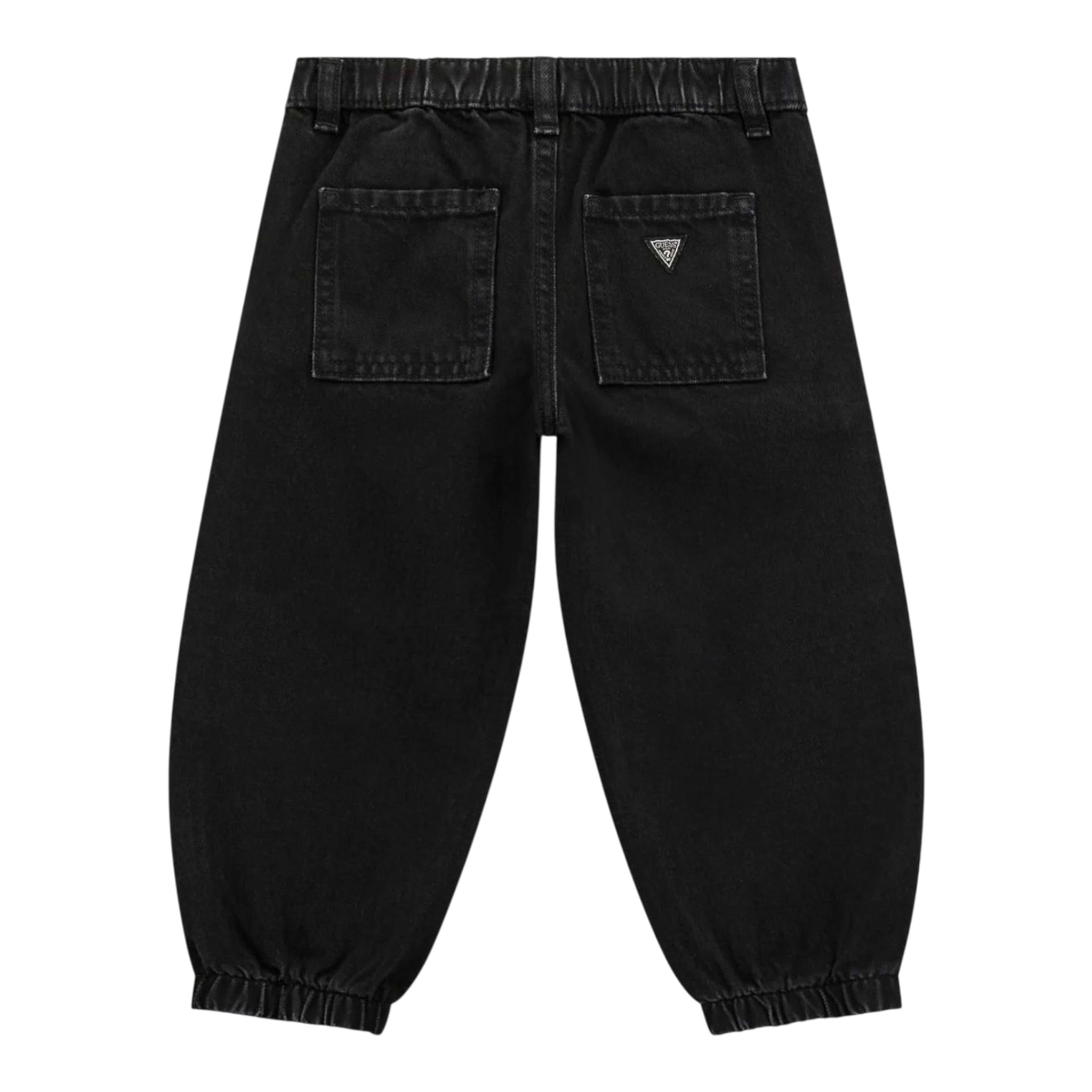 Guess Pantalone tinta unita con Elastico In Vita Nero per Bambino N5BA03D5JL0 NERO GUESS 