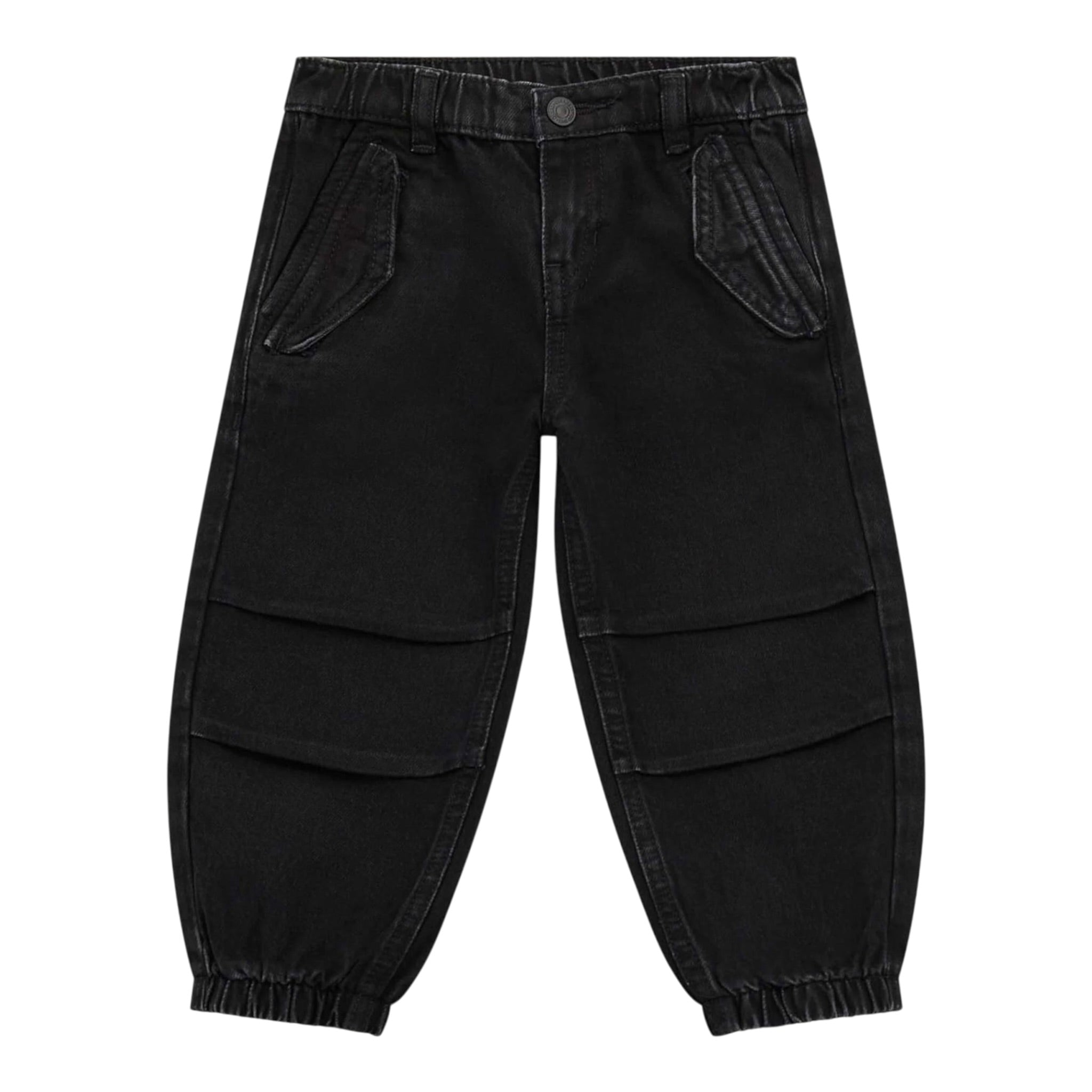Guess Pantalone tinta unita con Elastico In Vita Nero per Neonato N5BA03D5JL0N NERO GUESS 