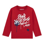 Guess Shirt tinta unita con Stampa Rosso per Bambino N5BI02I3Z14X ROSSO GUESS 