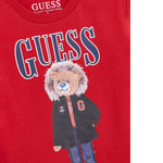 Guess Shirt tinta unita Girocollo con Stampa Rosso per Bambino N5BI04I3Z14J ROSSO GUESS 