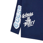 Guess Shirt tinta unita con Stampa Blu per Neonato N5BI05I3Z14 BLU GUESS 