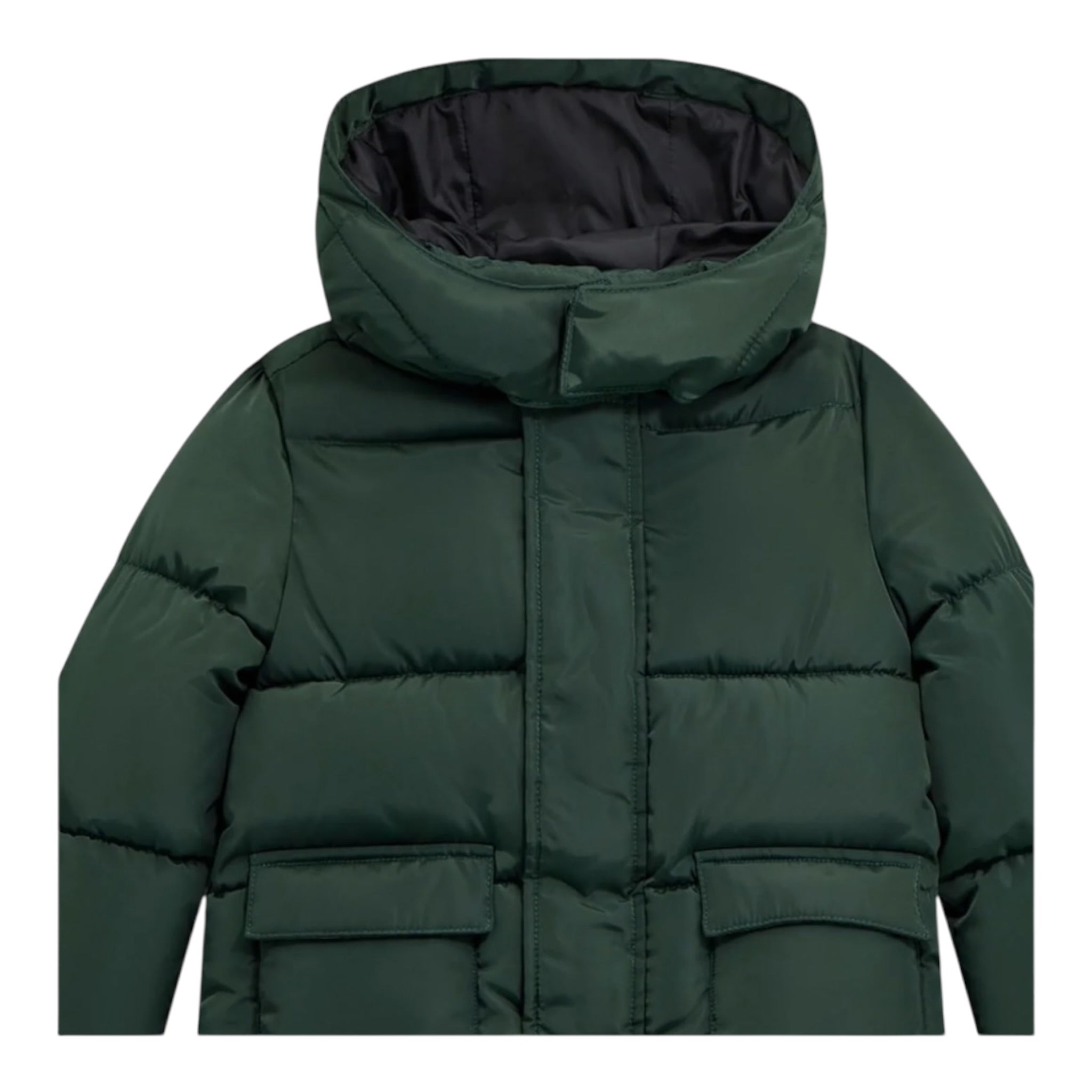 Guess Giubbino tinta unita con Cappuccio Verde per Bambino N5BL02WB240 VERDE GUESS 