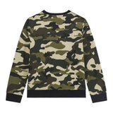 Guess Felpa tinta unita con Fantasia Militare Verde per Bambino N5BQ05KAD74 VERDE GUESS 