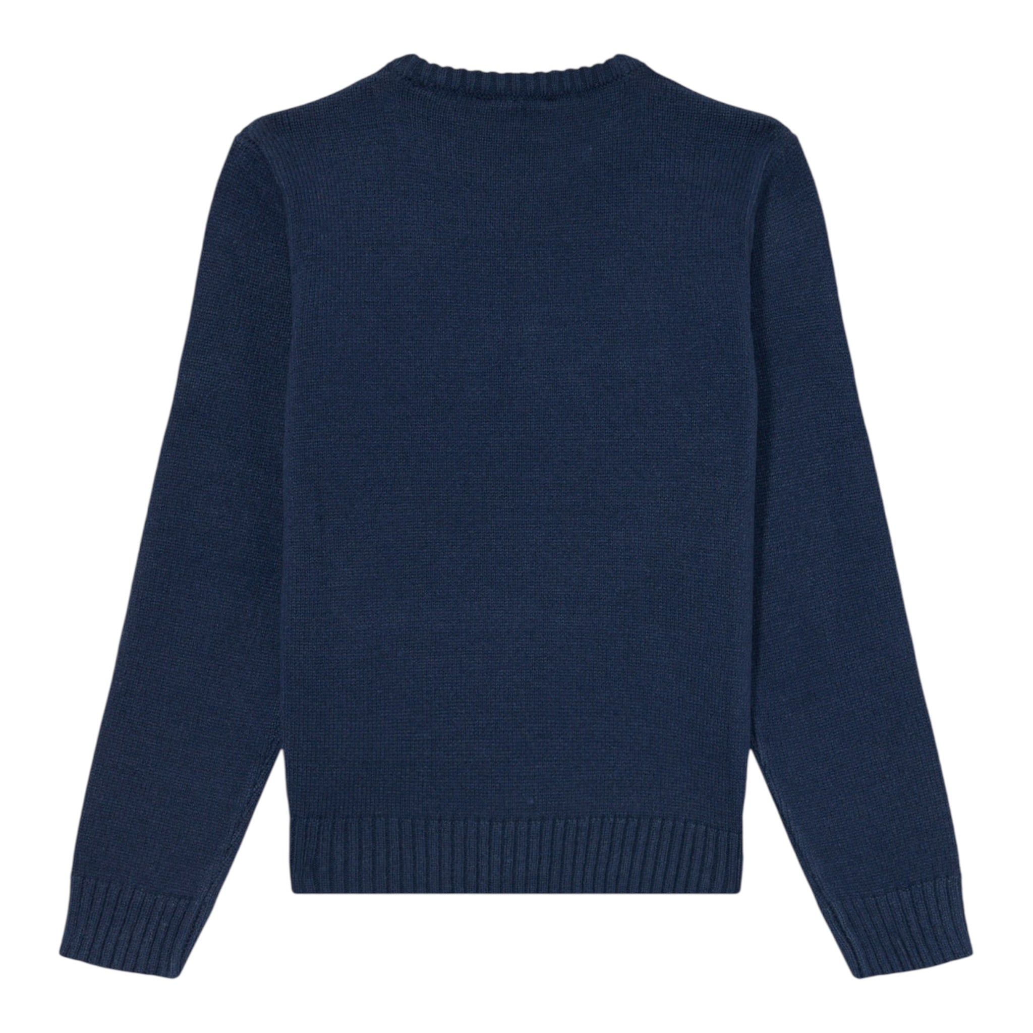 Guess Maglia Girocollo tinta unita con Logo Blu per Bambino N5BR03Z32N0X BLU GUESS 