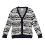 Guess Cardigan Bicolore con Loghi Blu/Beige per Neonato N5BR06Z2BB0 BLU/BEIGE GUESS 