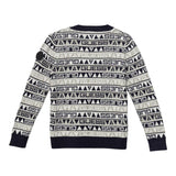 Guess Cardigan Bicolore con Loghi Blu/Beige per Neonato N5BR06Z2BB0 BLU/BEIGE GUESS 