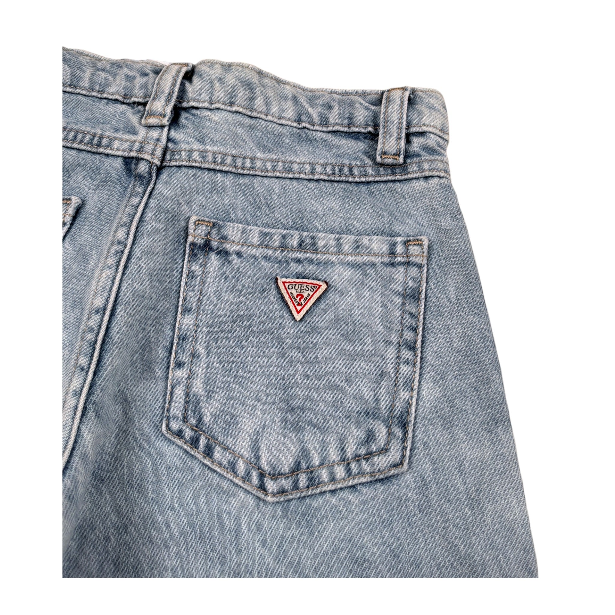 Guess Jeans tinta unita con Girovita Regolabile Azzurro per Bambino N5GA00D45E0 AZZURRO GUESS 