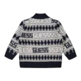Guess Cardigan tinta unita Logato Blu per Bambino N5RBR06Z2BB0 BLU GUESS 