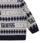 Guess Cardigan tinta unita Logato Blu per Bambino N5RBR06Z2BB0 BLU GUESS 