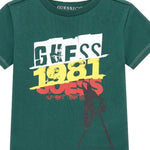Guess T-Shirt tinta unita con Stampa Verde per Bambino N5RI02K8HM4 VERDE GUESS 