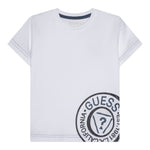 Guess T-Shirt tinta unita con Stampa Bianco per Bambino N5RI15K8HM4 BIANCO GUESS 