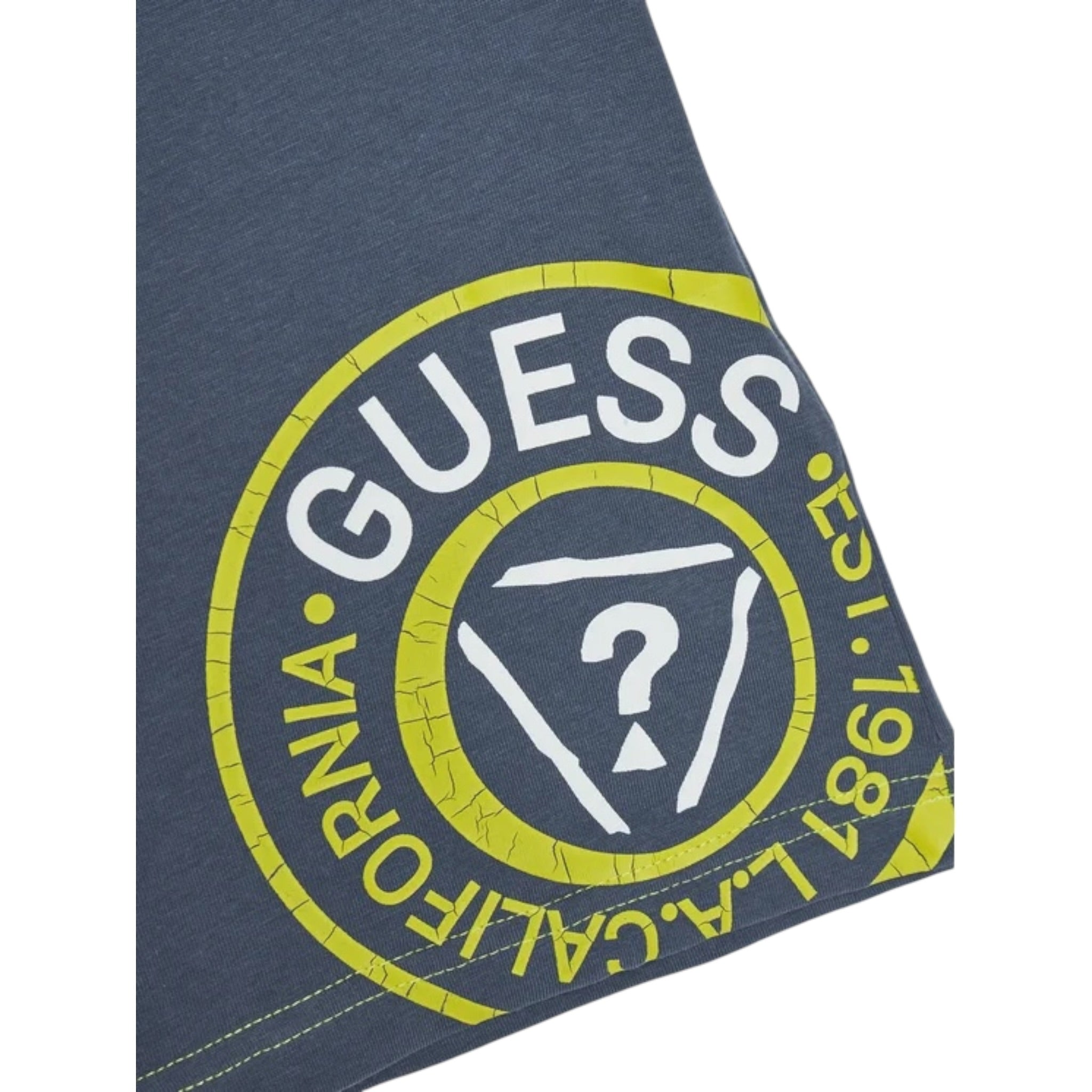 Guess T-Shirt tinta unita con Stampa Polvere per Bambino N5RI15K8HM4 POLVERE GUESS 