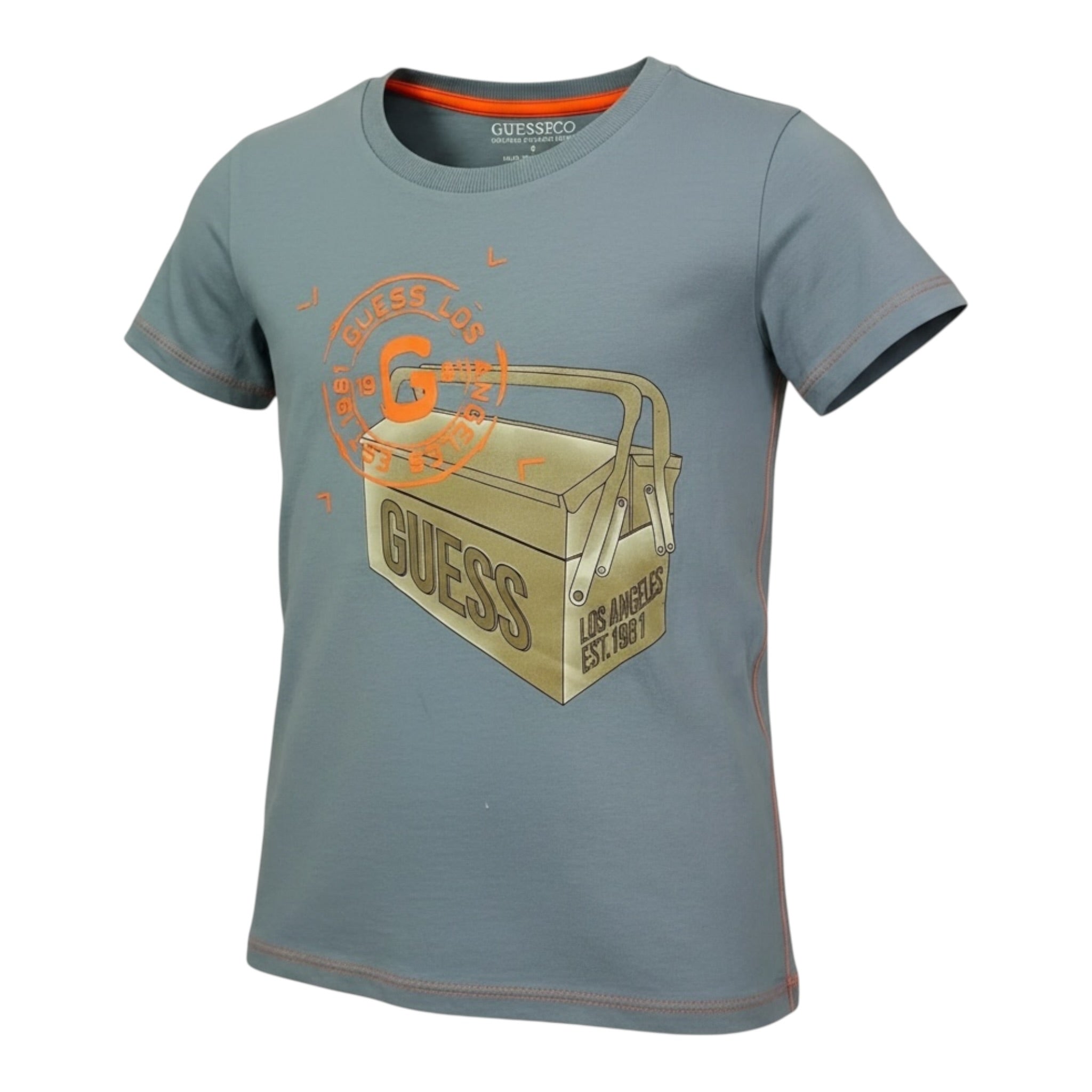 Guess T-Shirt tinta unita con Stampa Polvere per Bambino N5RI27K8HM4 POLVERE GUESS 