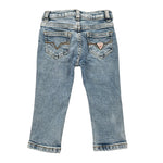 Guess Jeans tinta unita con Girovita Regolabile Azzurro per Neonato N5YA00D5QY0 AZZURRO GUESS 