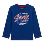 Guess Shirt tinta unita con Stampa Blu per Neonato N5YI15K8HM4XN BLU GUESS 