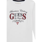 Guess Shirt tinta unita con Stampa Bianco per Neonato N5YI21K8HM4X BIANCO GUESS 