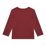 Guess Shirt tinta unita Girocollo con Stampa Bordeaux per Bambino N5YI23K8HM4XX BORDEAUX GUESS 