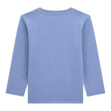 Guess Shirt tinta unita Girocollo con Stampa Azzurro per Neonato N5YI23K8HM4XXX AZZURRO GUESS 