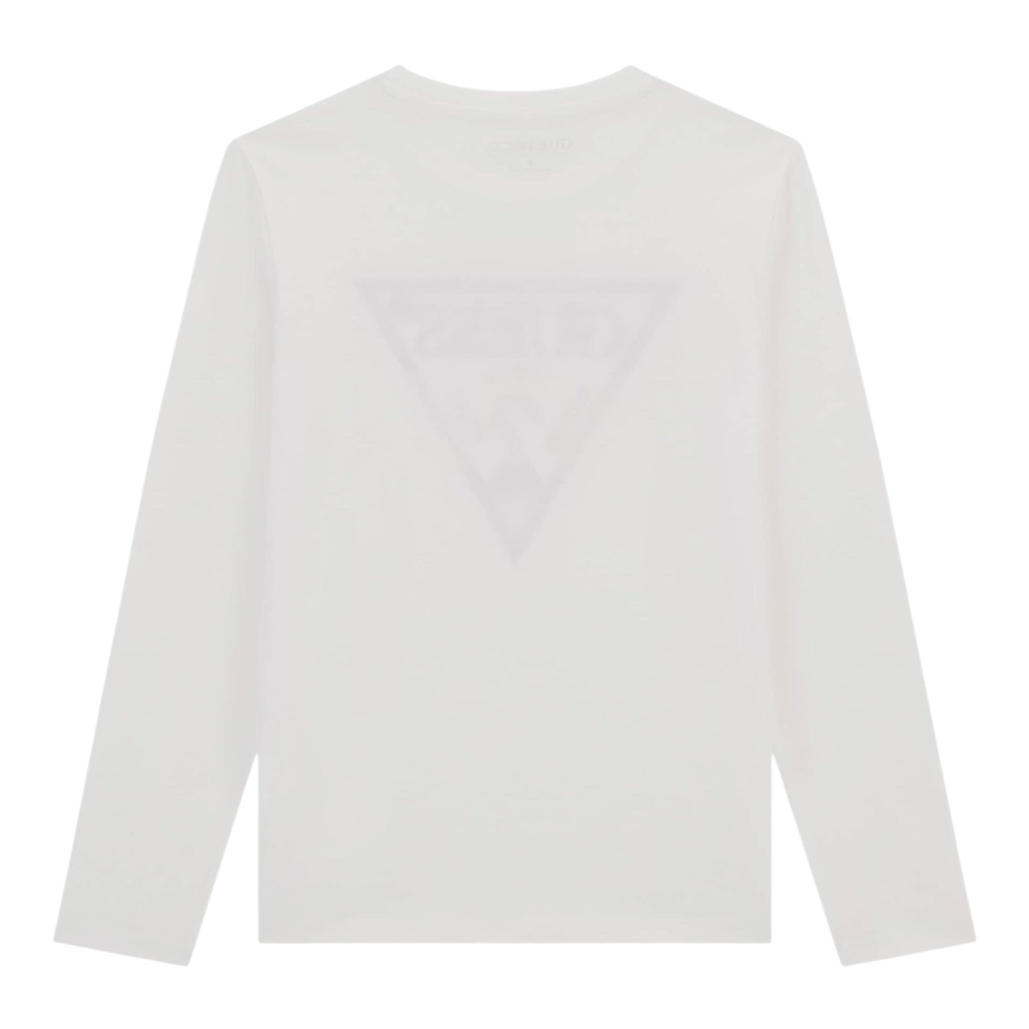 Guess Shirt tinta unita con Logo Bianco per Neonato N5YI24K8HM4 BIANCO GUESS 