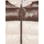 Guess Giubbino Bicolore con Zip E Cappuccio Beige per Neonato N5YL00WEGY00 BEIGE GUESS 