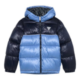 Guess Giubbino Bicolore con Zip E Cappuccio Blu per Neonato N5YL00WEGY0X BLU GUESS 