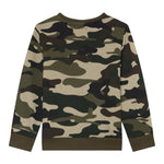 Guess Felpa tinta unita con Fantasia Militare Verde per Neonato N5YQ00KA6R4X VERDE GUESS 