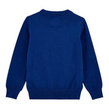 Guess Maglia Girocollo tinta unita con Ricami Blu per Neonato N5YR03Z2VV0X BLU GUESS 