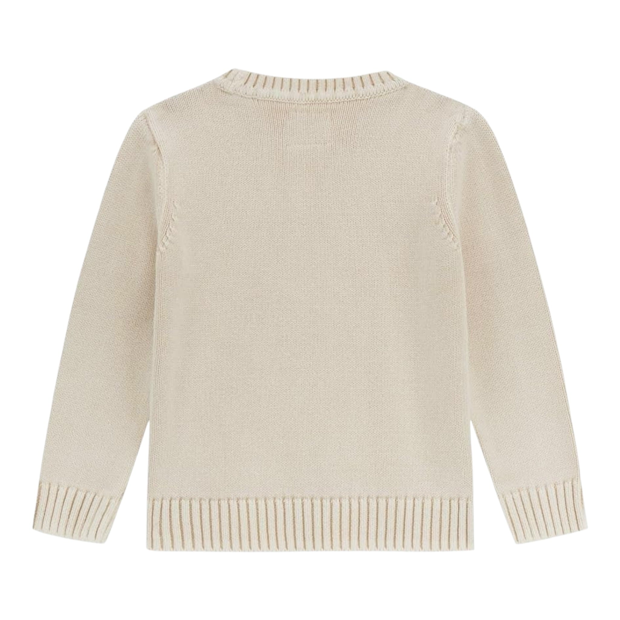 Guess Maglia tinta unita con Ricami Panna per Bambino N5YR05Z3OK1 PANNA GUESS 