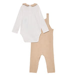 Guess Completo 2 Pezzi Body-Salopette Beige per Neonato S5YG09KW1 BEIGE GUESS 