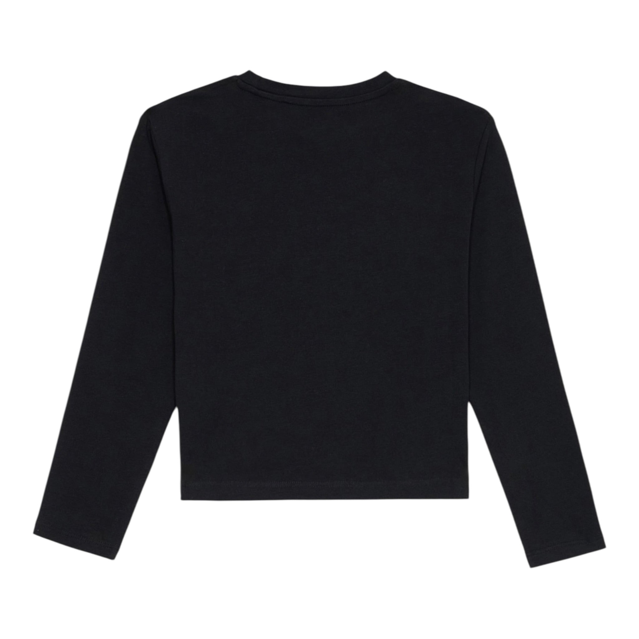 Guess Shirt Girocollo tinta unita con Brillantini Nero per Bambina SHITGGU NERO GUESS 