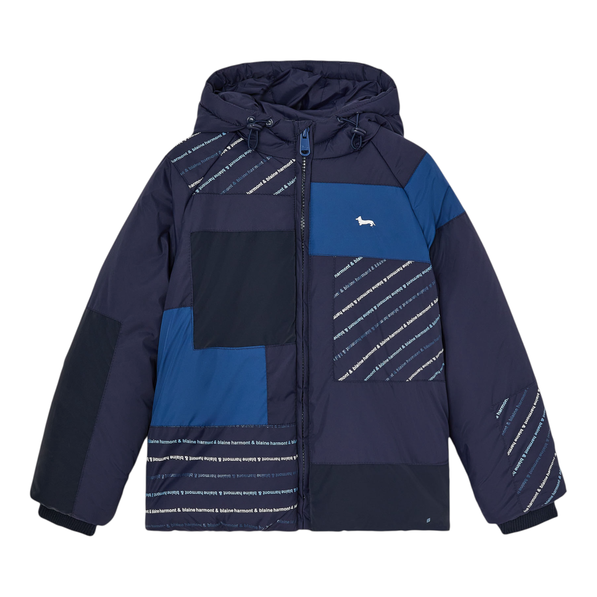 Harmont & Blaine Giubbino tinta unita con Cappuccio Blu per Bambino 241JKN002 BLU HARMONT & BLAINE 