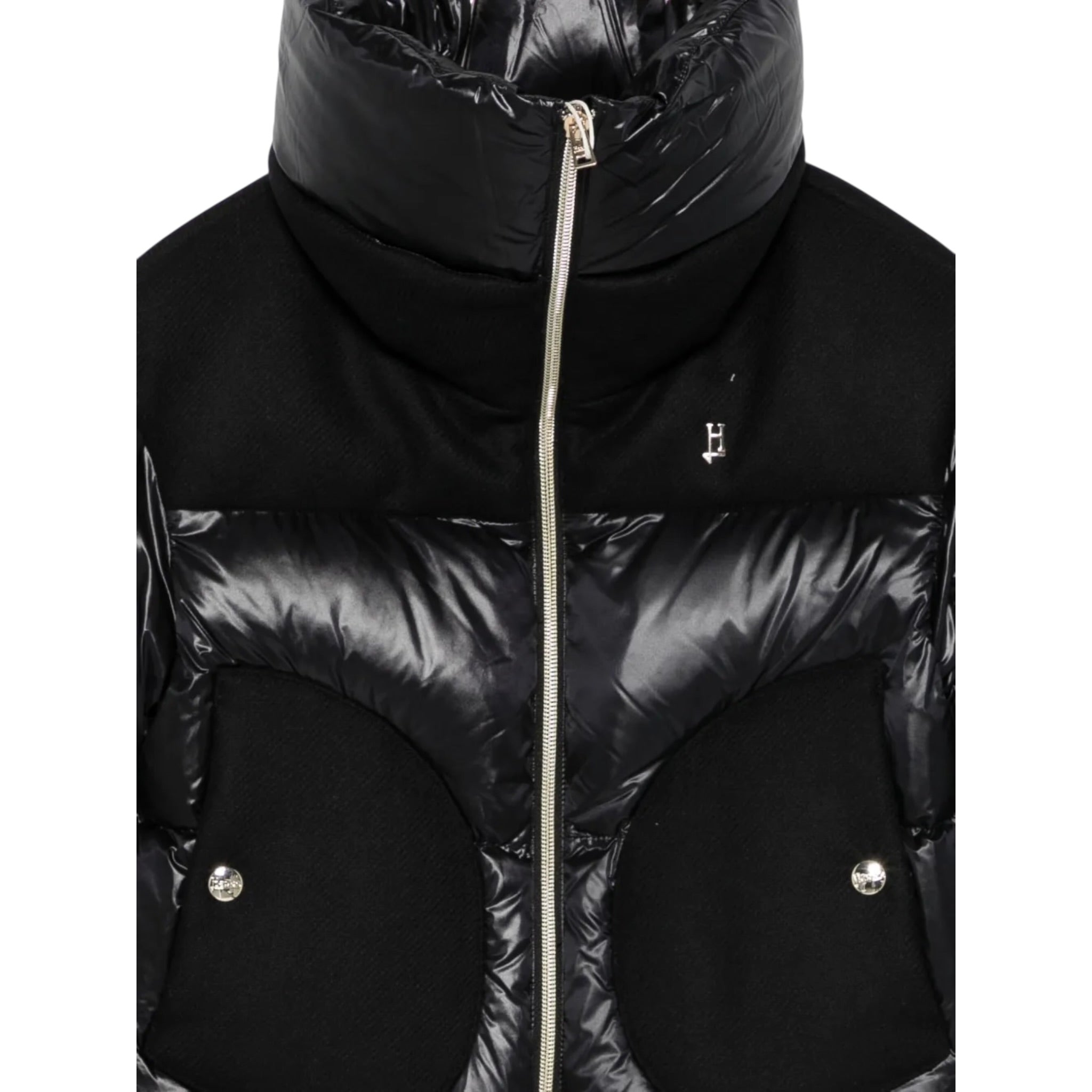 Herno Giubbino tinta unita con Zip Blu per Bambina PI000190G BLU HERNO 