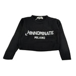 Hinnominate Maglia tinta unita con Stampa Nero per Bambina 3641WY00160 NERO HINNOMINATE 