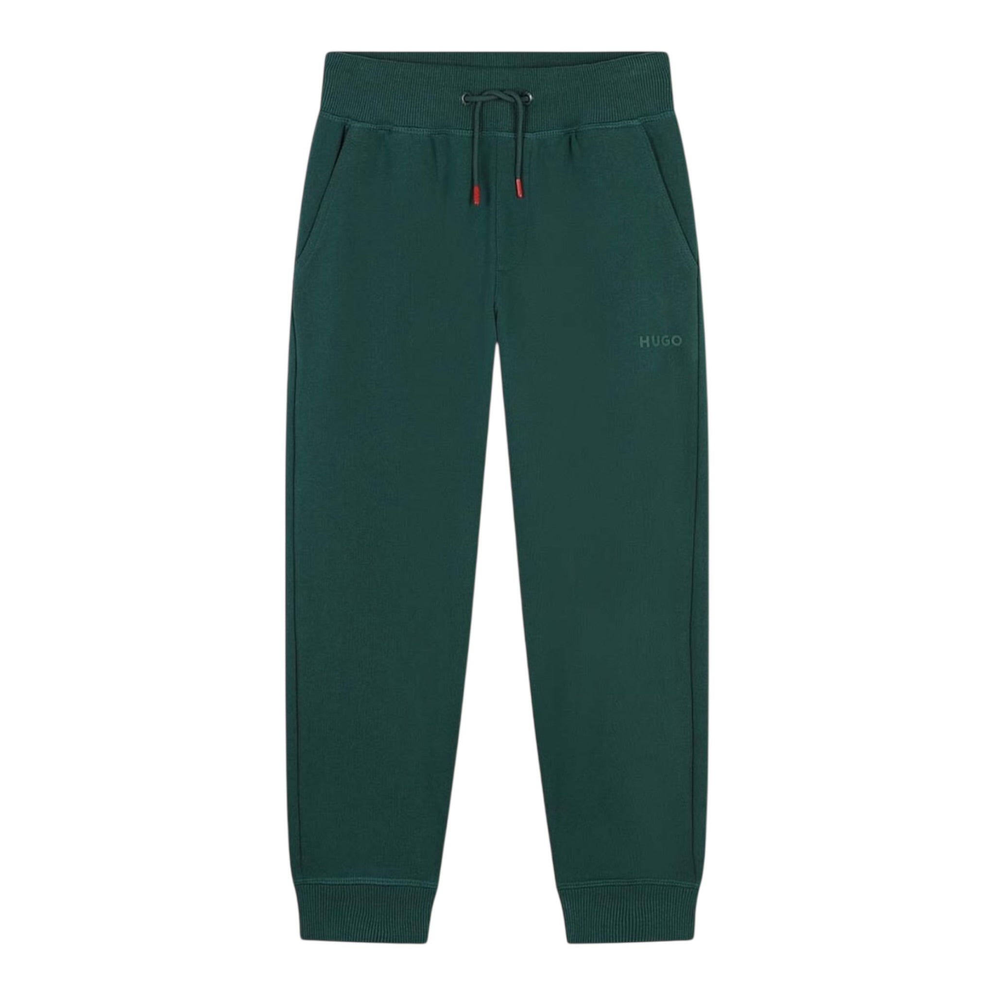 Hugo Pantalone Modello Tuta tinta unita con Stampa Verde per Bambino G00175 VERDE HUGO 