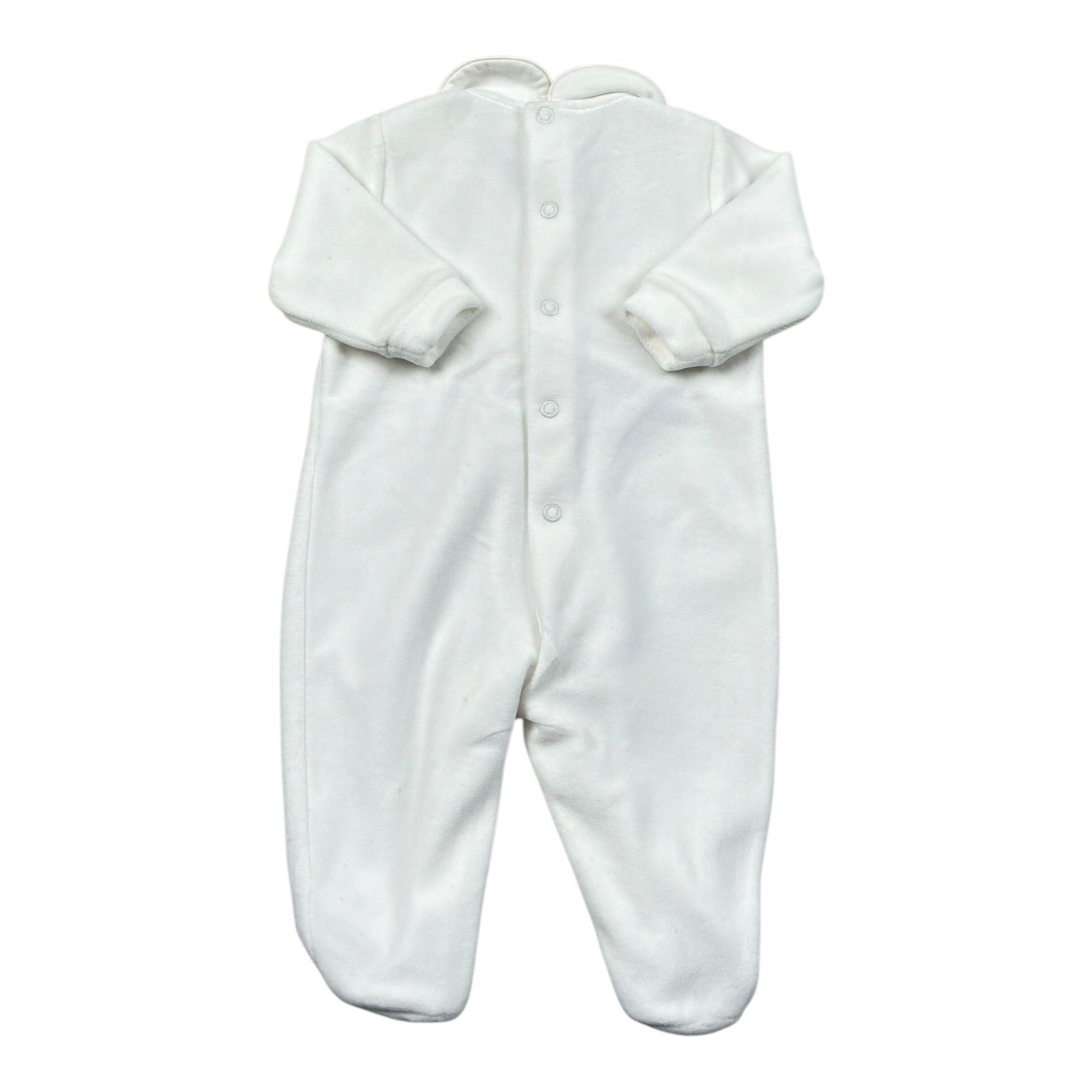I Delfi Tutina tinta unita con Applicazione Bianco per Neonata 24A4560 BIANCO I DELFI 