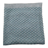 I Delfi Coperta Bicolore con Stampa Verde Acqua per Neonato 24A6465 VERDE ACQUA I DELFI 