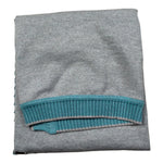 I Delfi Coperta Bicolore con Stampa Verde Acqua per Neonato 24A6465 VERDE ACQUA I DELFI 
