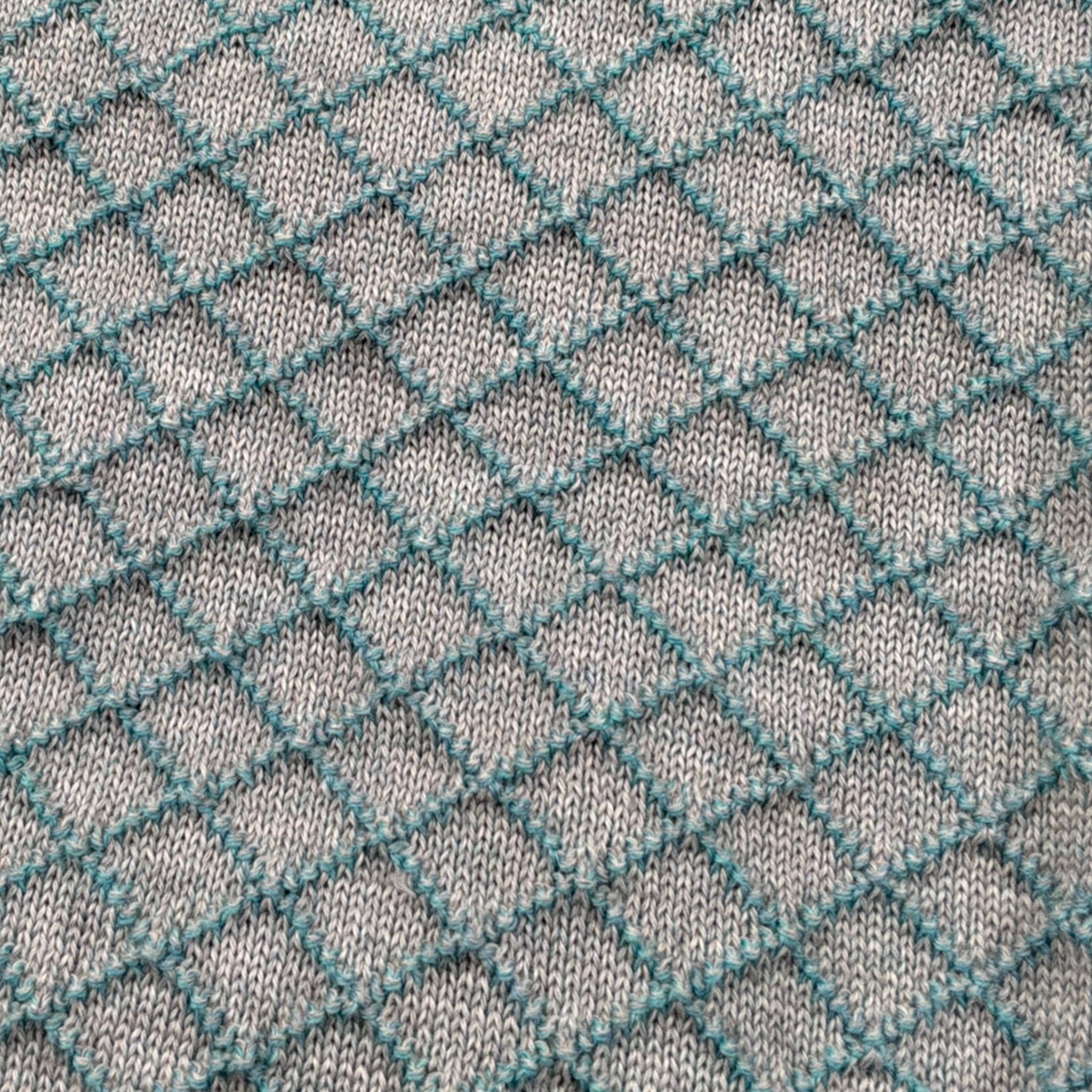 I Delfi Coperta Bicolore con Stampa Verde Acqua per Neonato 24A6465 VERDE ACQUA I DELFI 