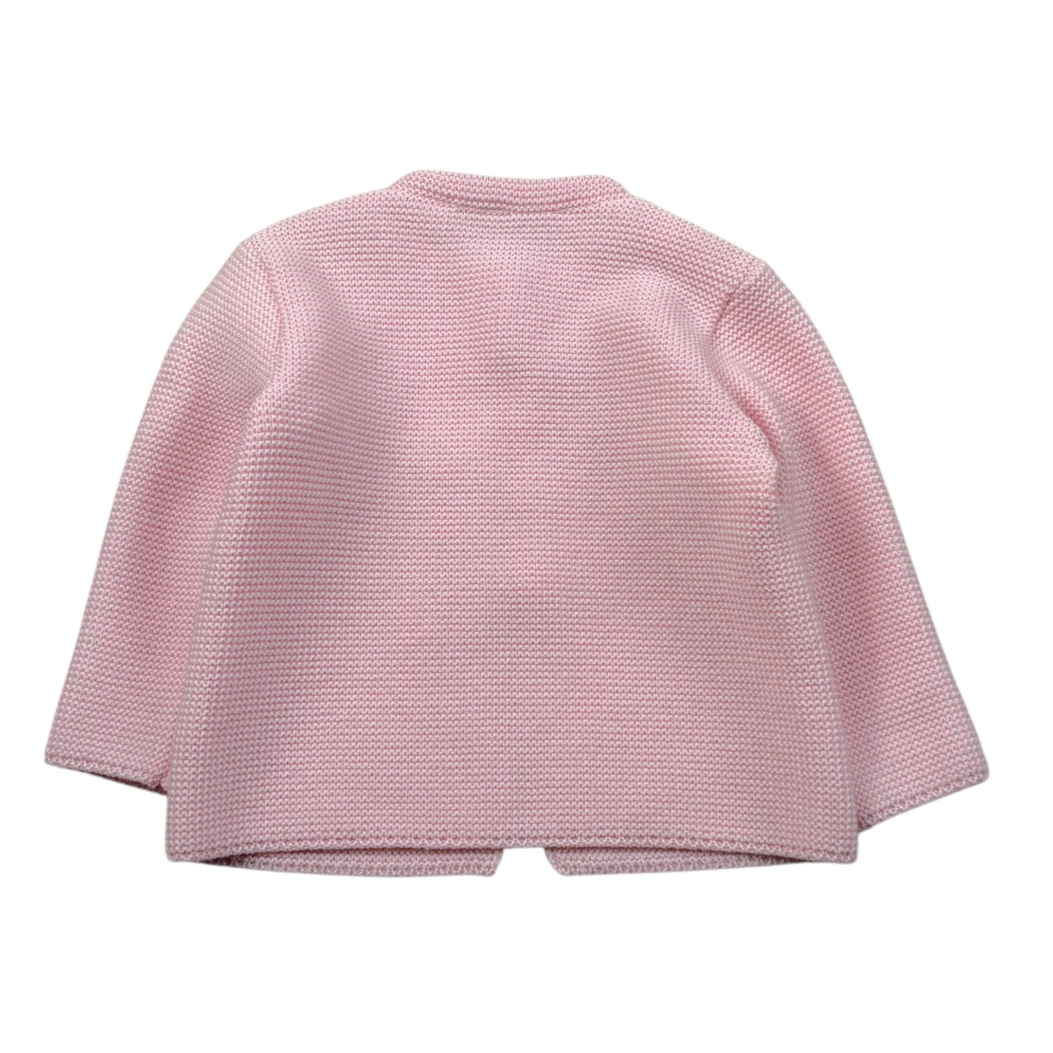 I Delfi Cardigan tinta unita con Bottoni Rosa per Neonata 25A6022 ROSA I DELFI 